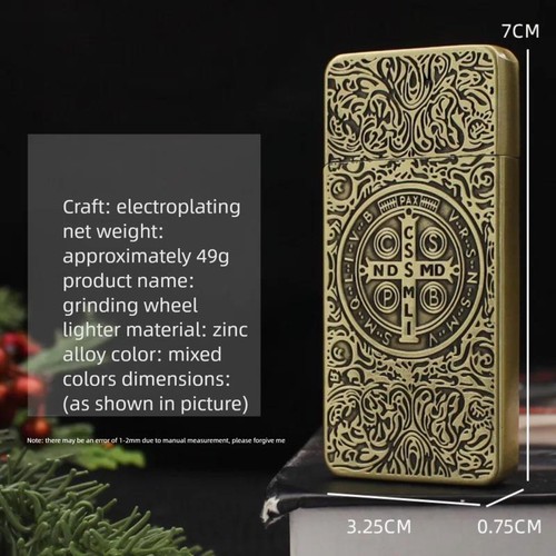 Antique metal butane lighter - butane,