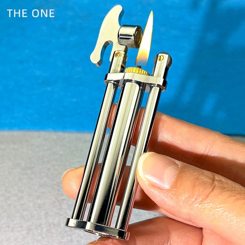 Slim metal butane lighter - metal, lift